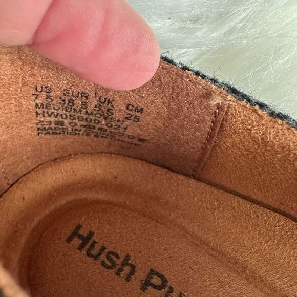 Hush Puppies cushioned comfort wedge style shoe, black/grey - Picture 10 of 10